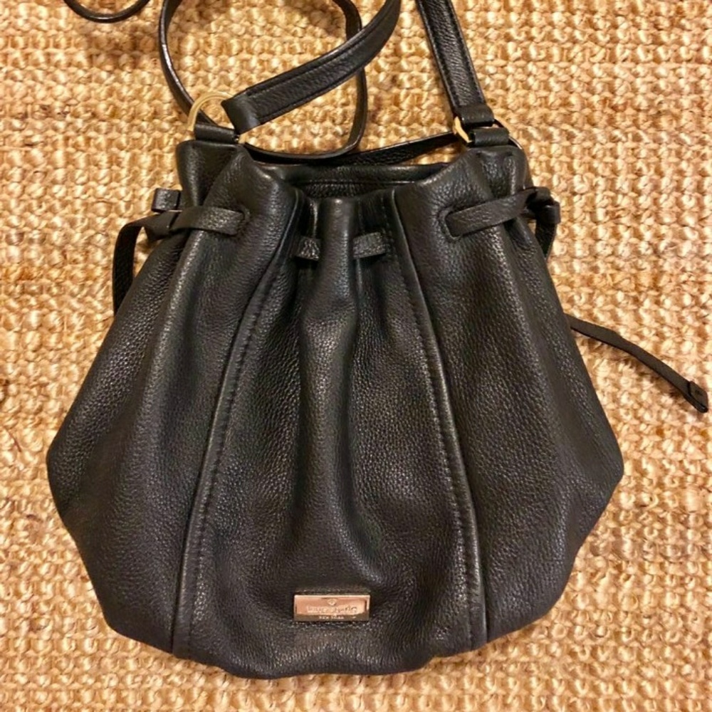 Kate Spade Black Bucket Bag